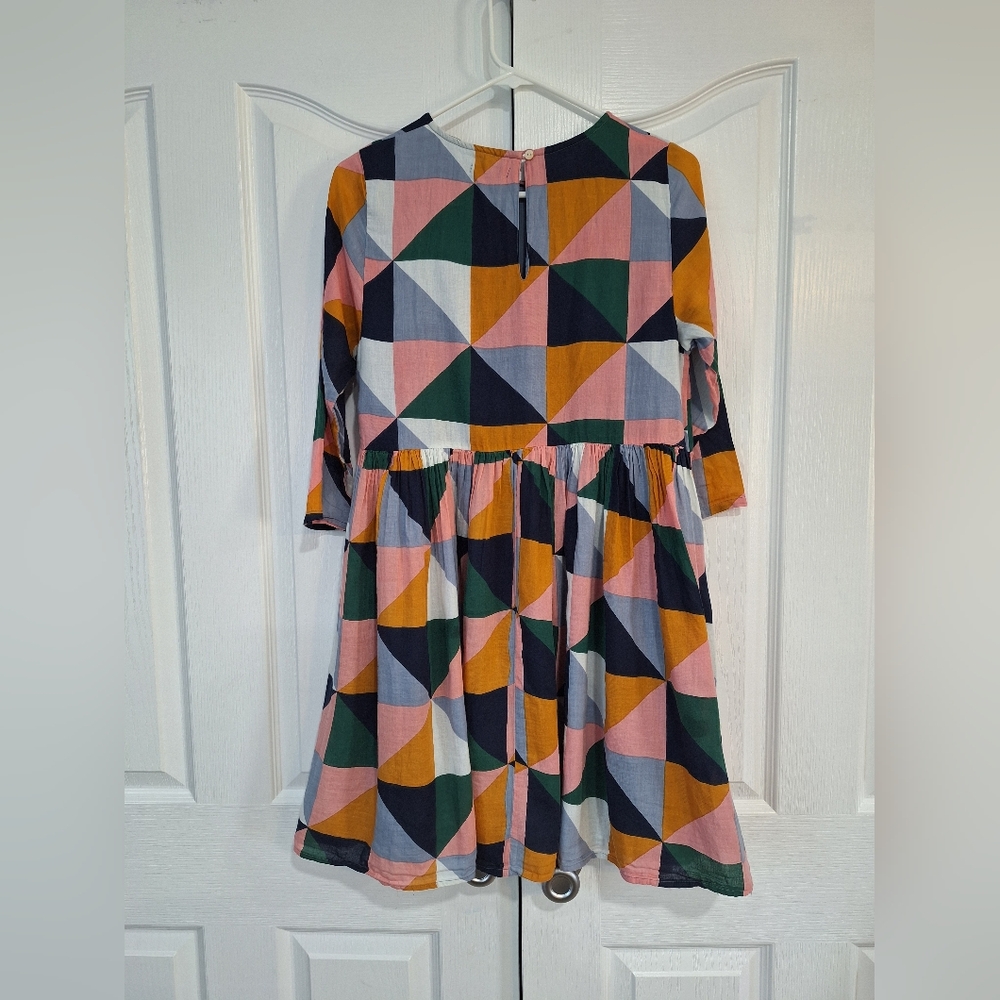 Pink Chicken Colorful Geometric Dress - Picture 2 of 14